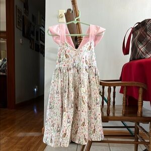 Floral Pink Kids Dress